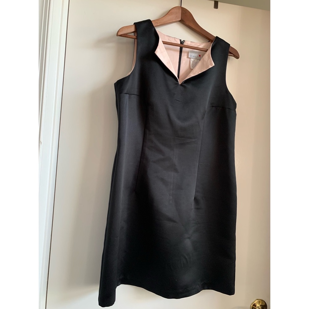 Black & Pink Satin Dress